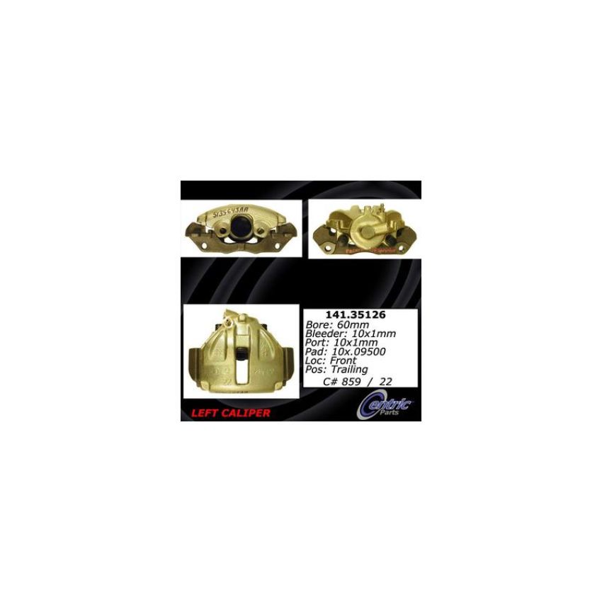 CENTRIC PARTS 141.35126 Centric Semi-Loaded Brake Caliper