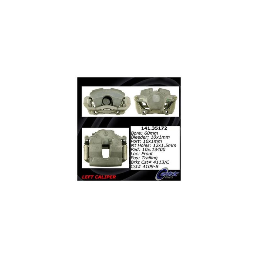 CENTRIC PARTS 141.35172 Centric Semi-Loaded Brake Caliper