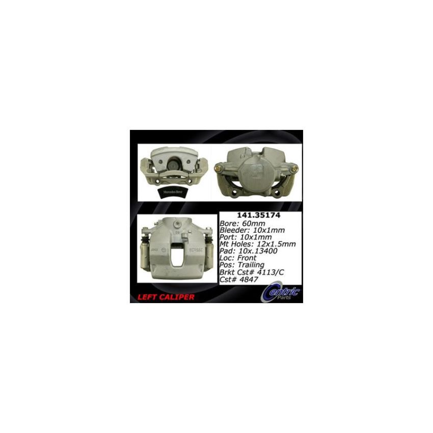 CENTRIC PARTS 141.35174 Centric Semi-Loaded Brake Caliper