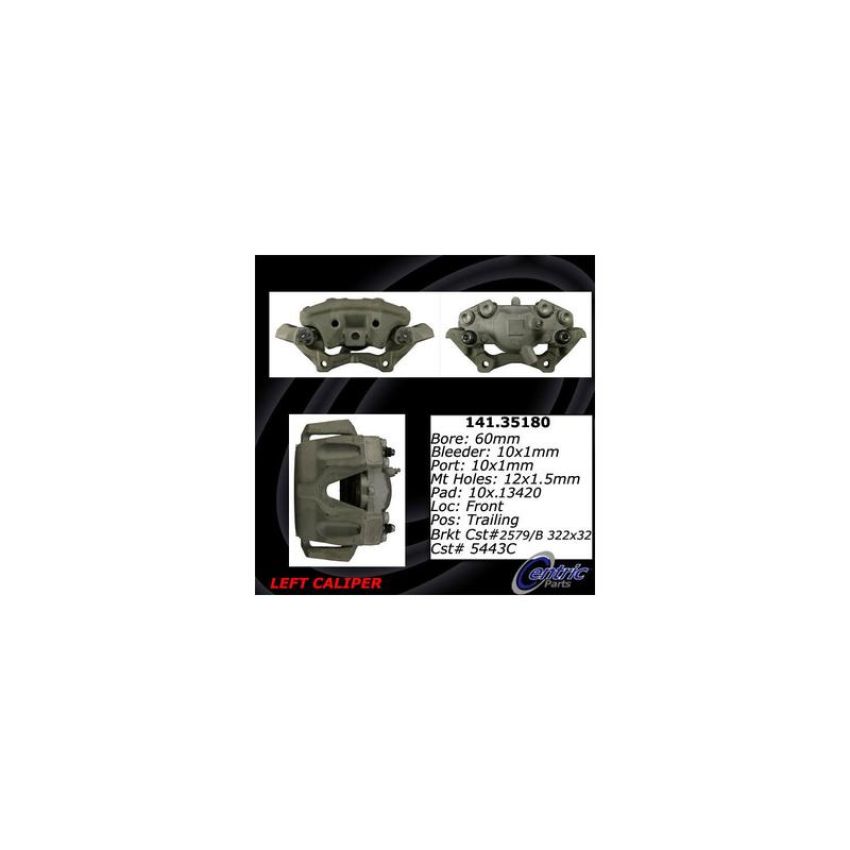 CENTRIC PARTS 141.35180 Centric Semi-Loaded Brake Caliper