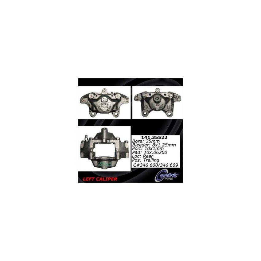 CENTRIC PARTS 141.35522 Centric Semi-Loaded Brake Caliper