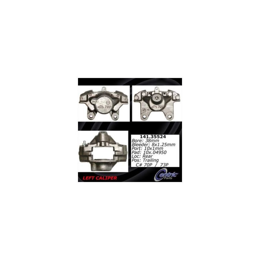 CENTRIC PARTS 141.35524 Centric Semi-Loaded Brake Caliper