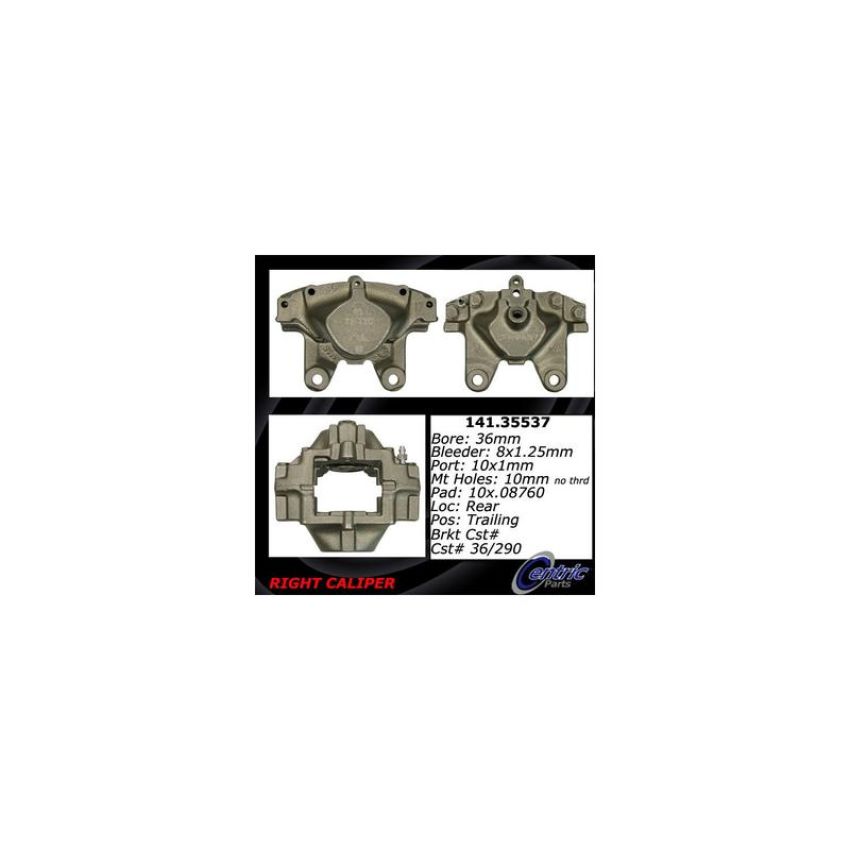 CENTRIC PARTS 141.35537 Centric Semi-Loaded Brake Caliper