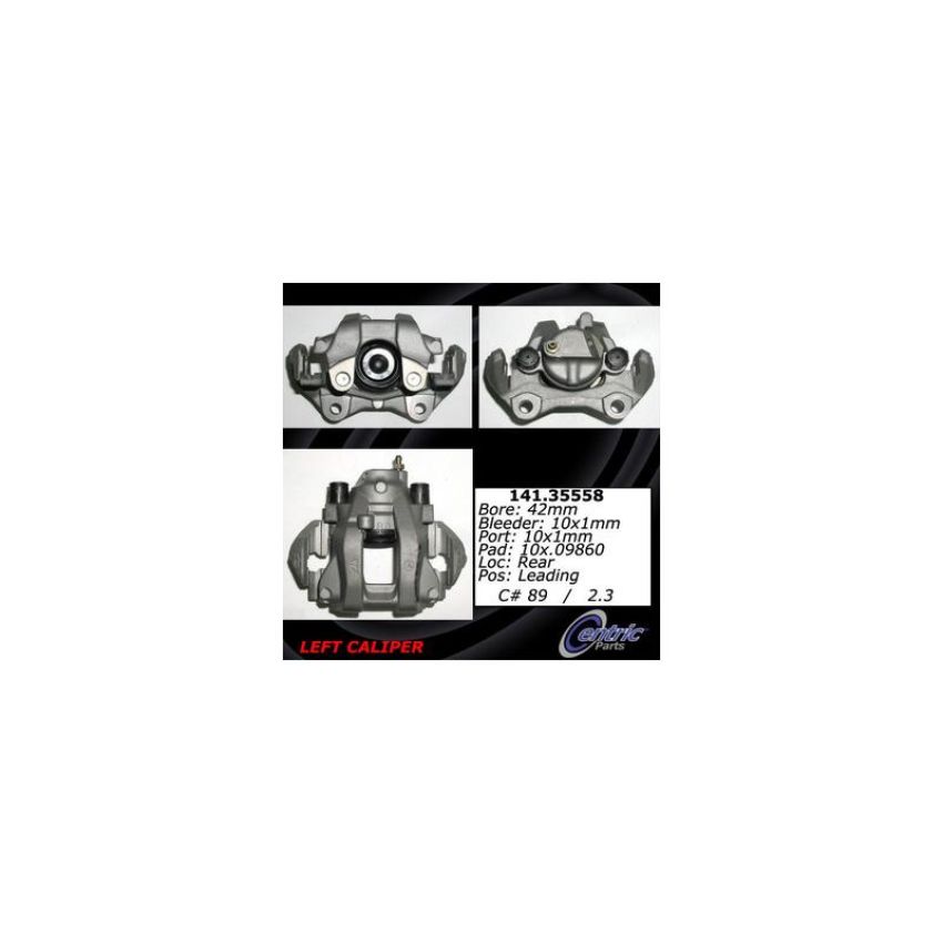 CENTRIC PARTS 141.35558 Centric Semi-Loaded Brake Caliper with New Phenolic Pistons