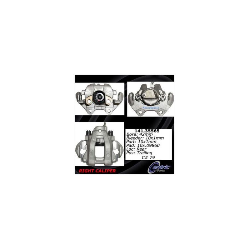 CENTRIC PARTS 141.35565 Centric Semi-Loaded Brake Caliper with New Phenolic Pistons