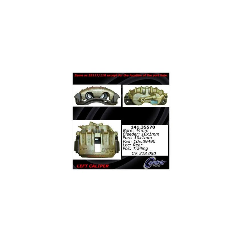 CENTRIC PARTS 141.35570 Centric Semi-Loaded Brake Caliper