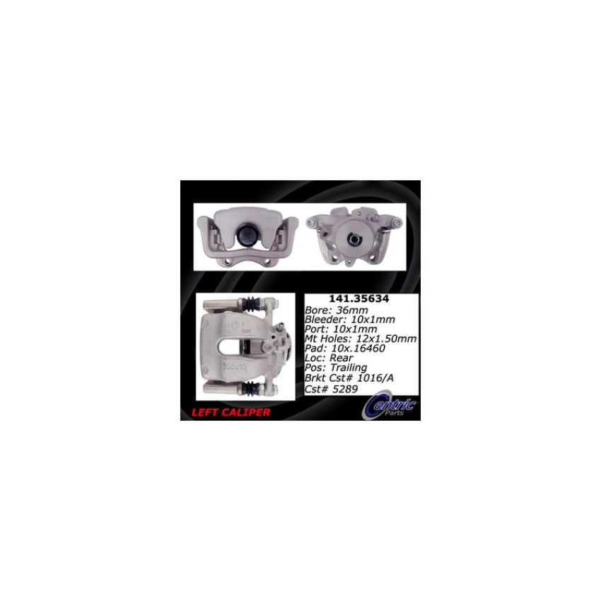 CENTRIC PARTS 141.35634 Centric Semi-Loaded Brake Caliper EPB