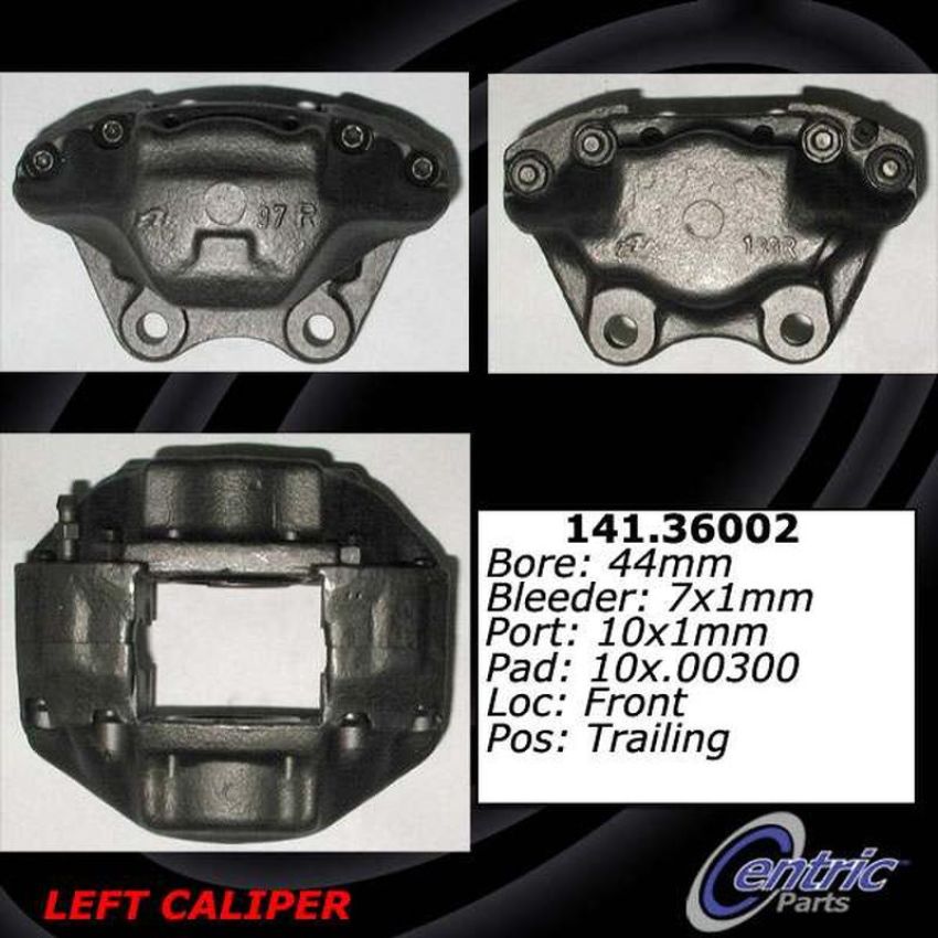 CENTRIC PARTS 141.36001 Centric Semi-Loaded Brake Caliper