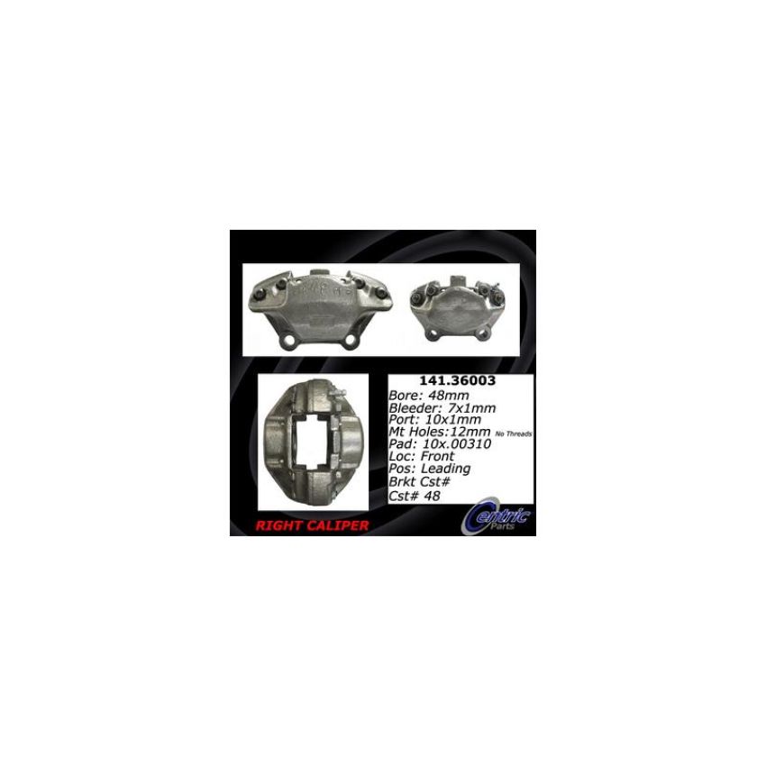 CENTRIC PARTS 141.36003 Centric Semi-Loaded Brake Caliper