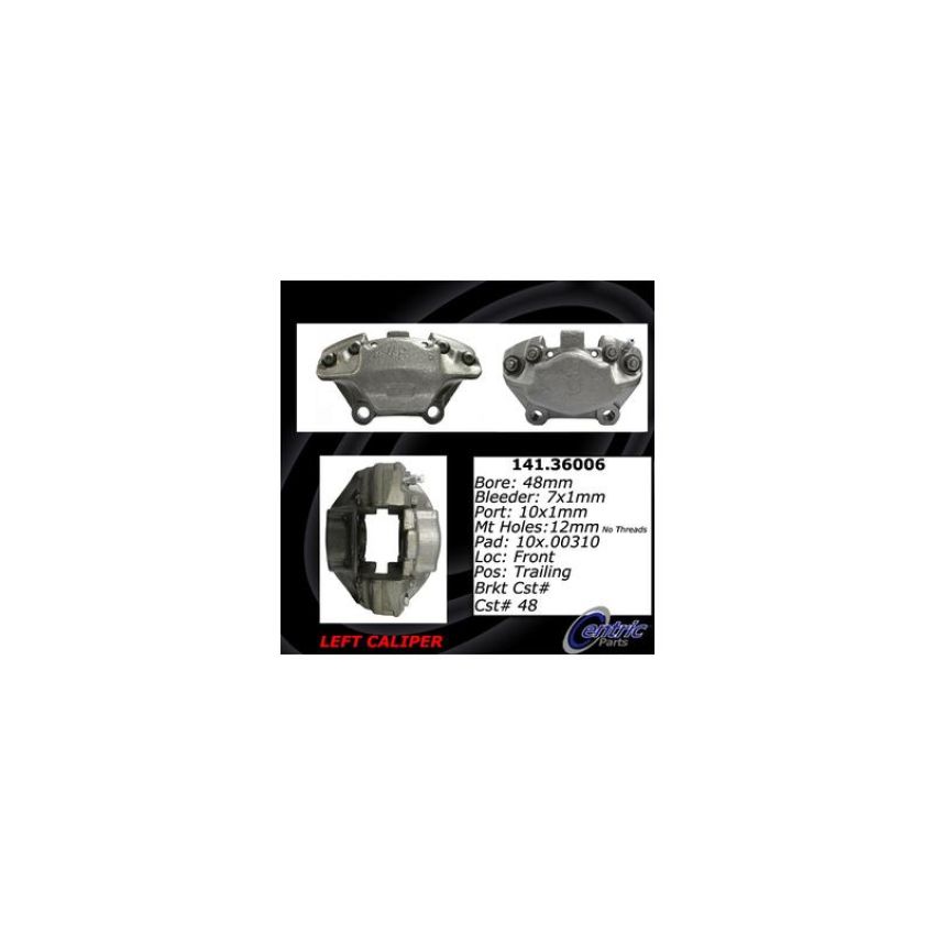CENTRIC PARTS 141.36006 Centric Semi-Loaded Brake Caliper