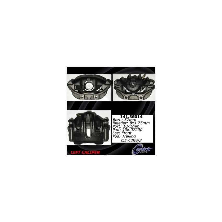 CENTRIC PARTS 141.36014 Centric Semi-Loaded Brake Caliper