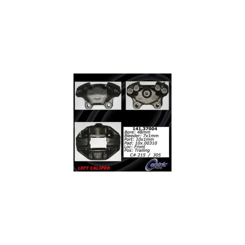 CENTRIC PARTS 141.37004 Centric Semi-Loaded Brake Caliper