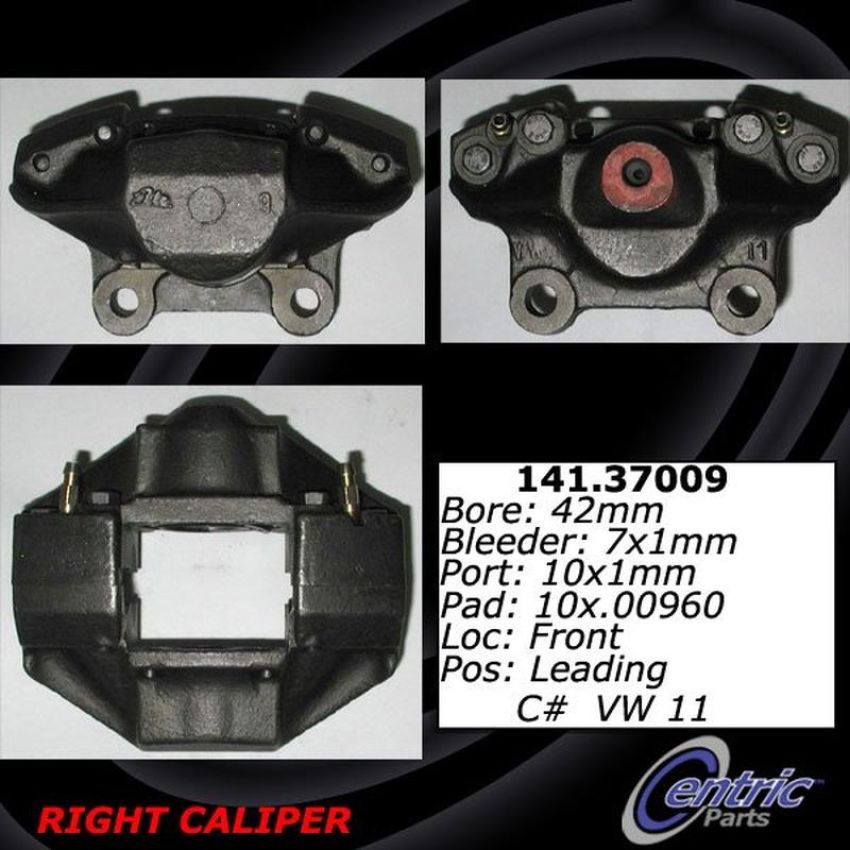 CENTRIC PARTS 141.37009 Centric Semi-Loaded Brake Caliper
