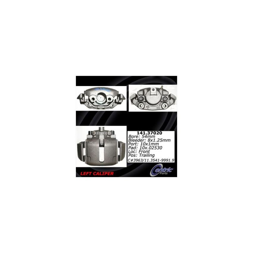 CENTRIC PARTS 141.37020 Centric Semi-Loaded Brake Caliper