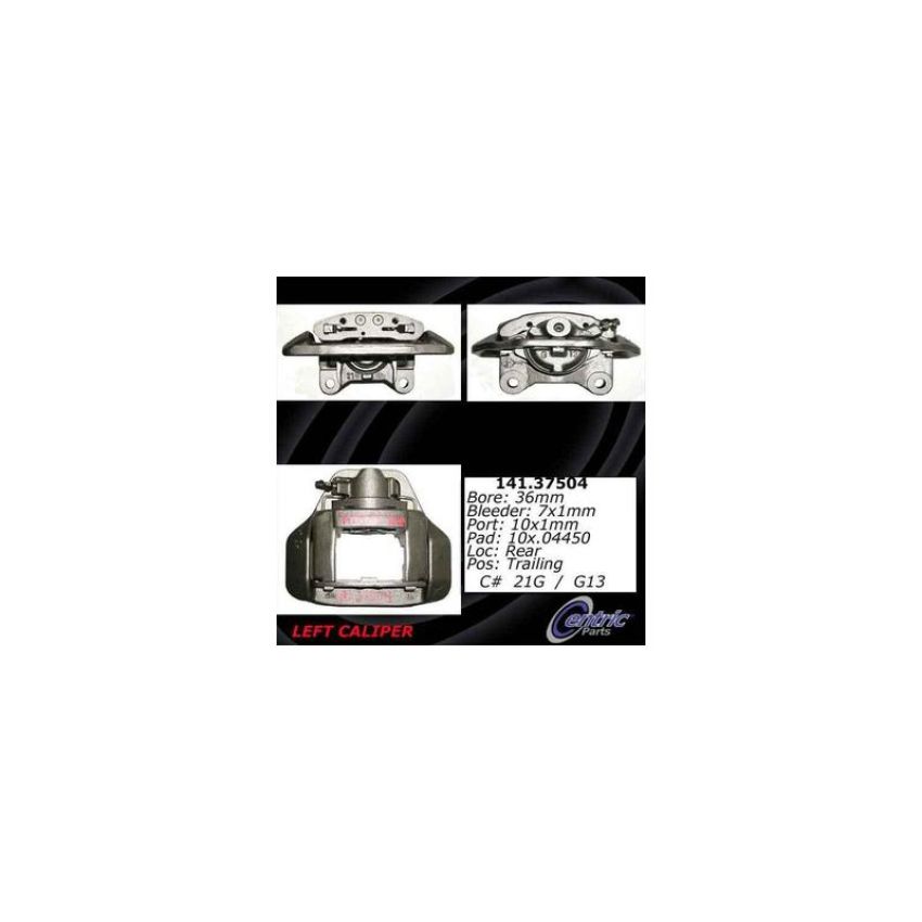 CENTRIC PARTS 141.37504 Centric Semi-Loaded Brake Caliper