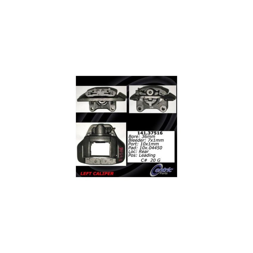 CENTRIC PARTS 141.37516 Centric Semi-Loaded Brake Caliper
