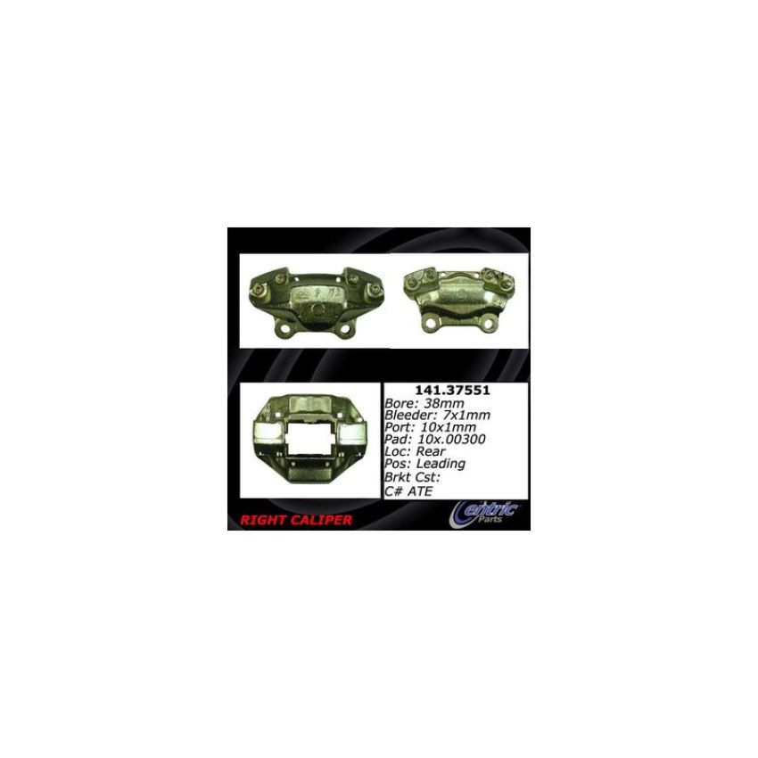 CENTRIC PARTS 141.37551 Centric Semi-Loaded Brake Caliper