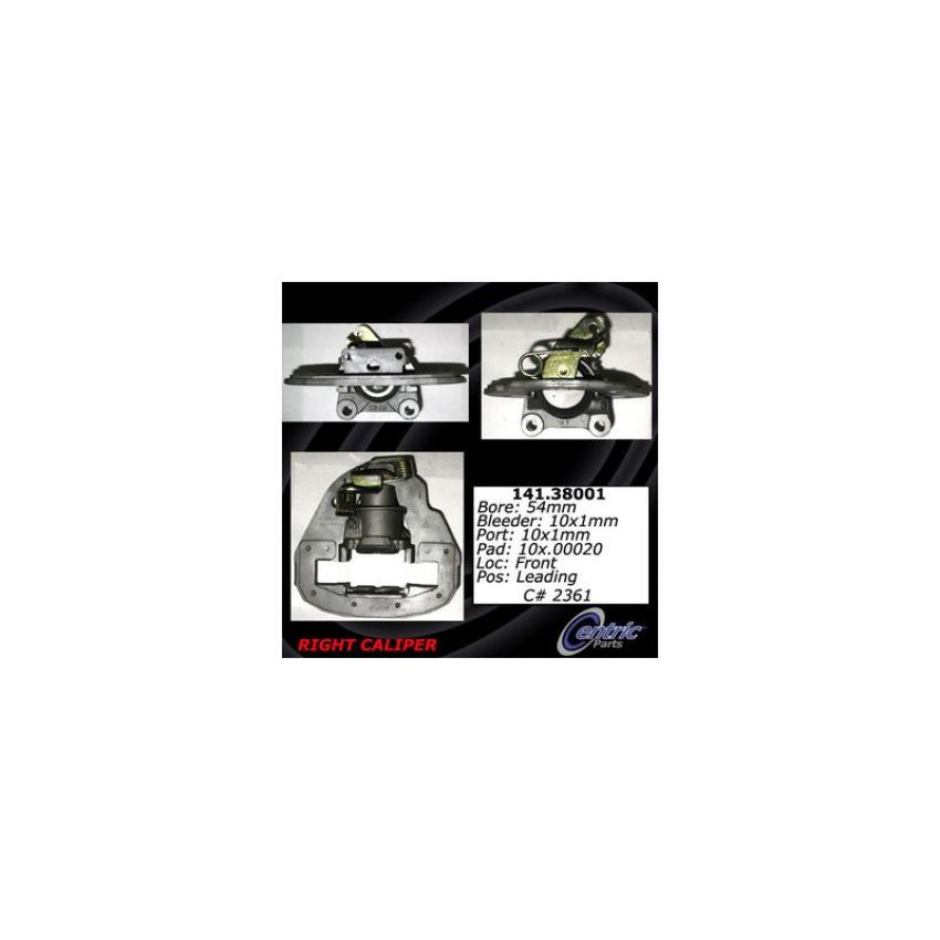 CENTRIC PARTS 141.38001 Centric Semi-Loaded Brake Caliper