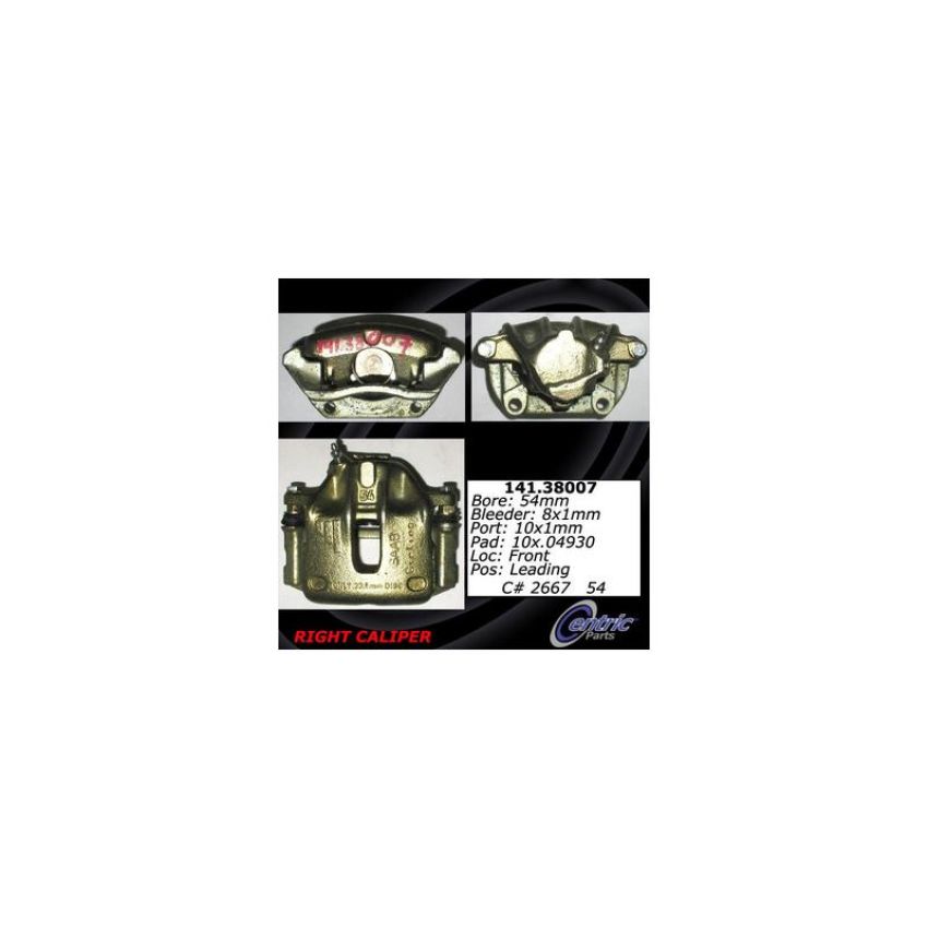 CENTRIC PARTS 141.38007 Centric Semi-Loaded Brake Caliper