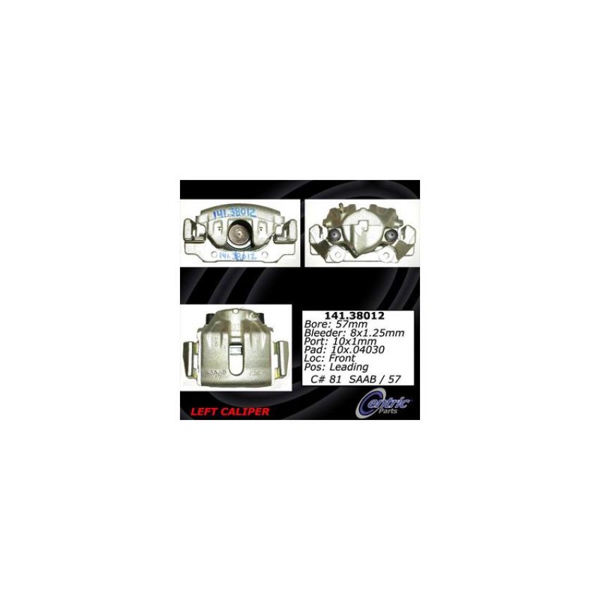 CENTRIC PARTS 141.38012 Centric Semi-Loaded Brake Caliper