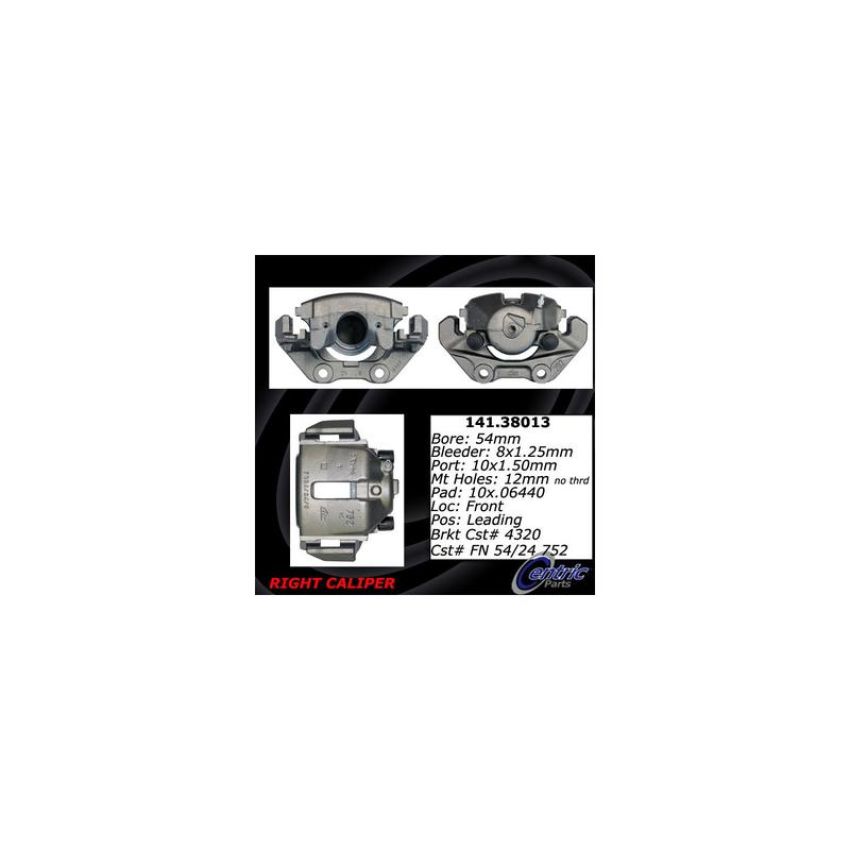 CENTRIC PARTS 141.38013 Centric Semi-Loaded Brake Caliper