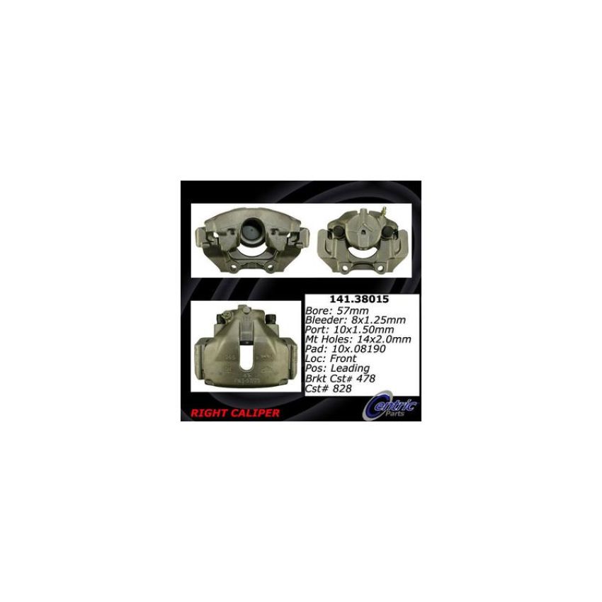 CENTRIC PARTS 141.38015 Centric Semi-Loaded Brake Caliper