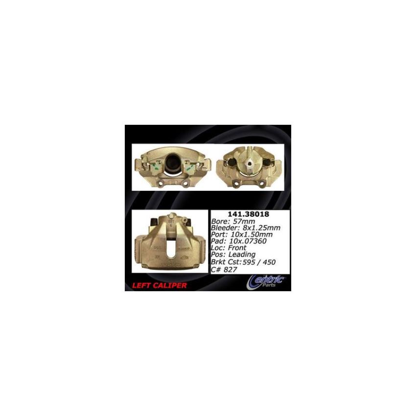 CENTRIC PARTS 141.38018 Centric Semi-Loaded Brake Caliper