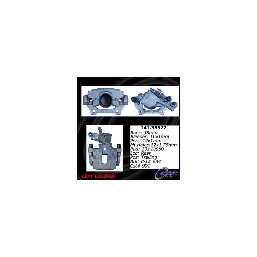 CENTRIC PARTS 141.38522 Centric Semi-Loaded Brake Caliper