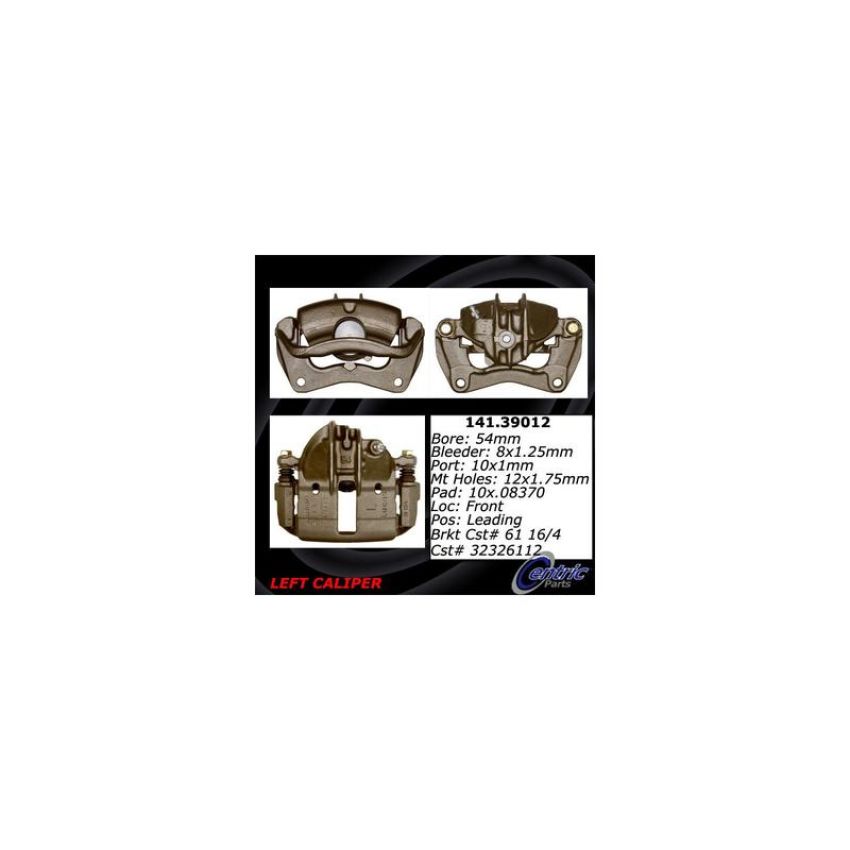 CENTRIC PARTS 141.39012 Centric Semi-Loaded Brake Caliper