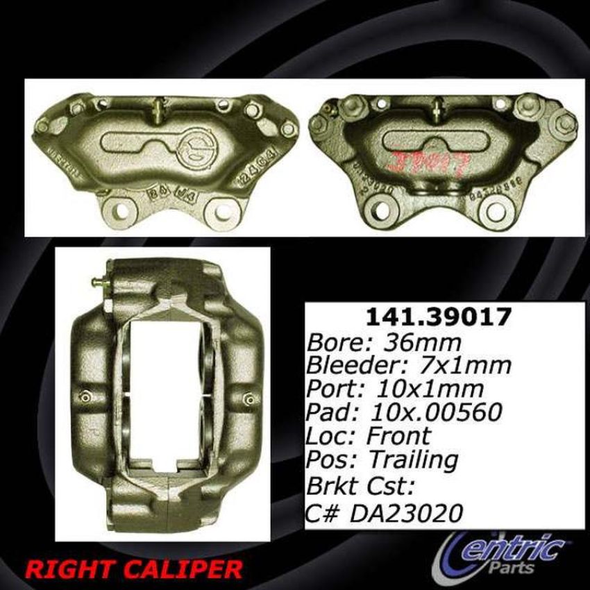 CENTRIC PARTS 141.39018 Centric Semi-Loaded Brake Caliper