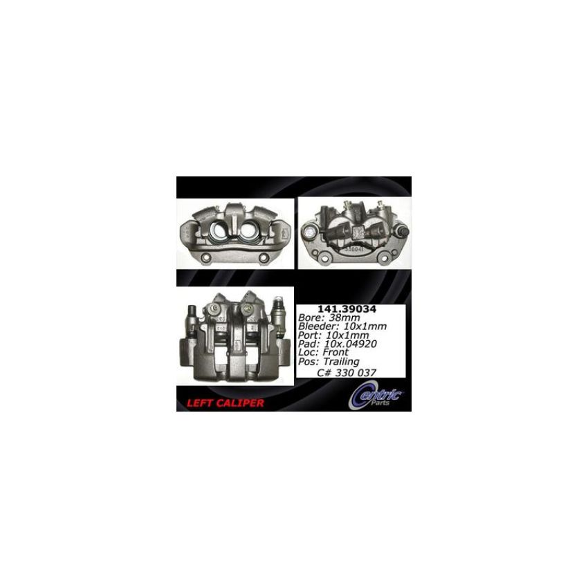 CENTRIC PARTS 141.39034 Centric Semi-Loaded Brake Caliper