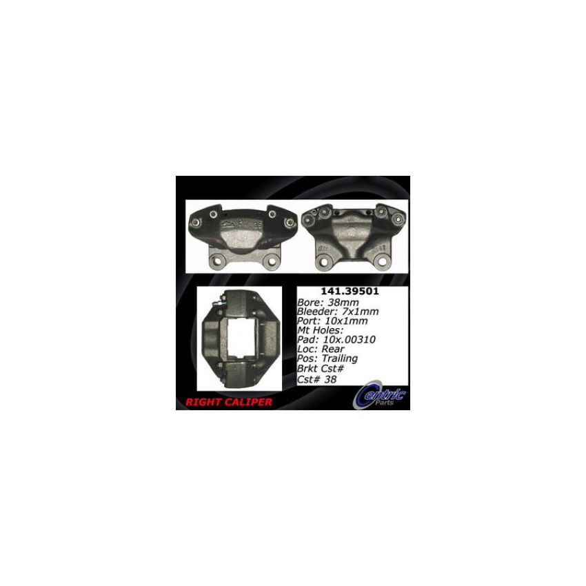 CENTRIC PARTS 141.39501 Centric Semi-Loaded Brake Caliper