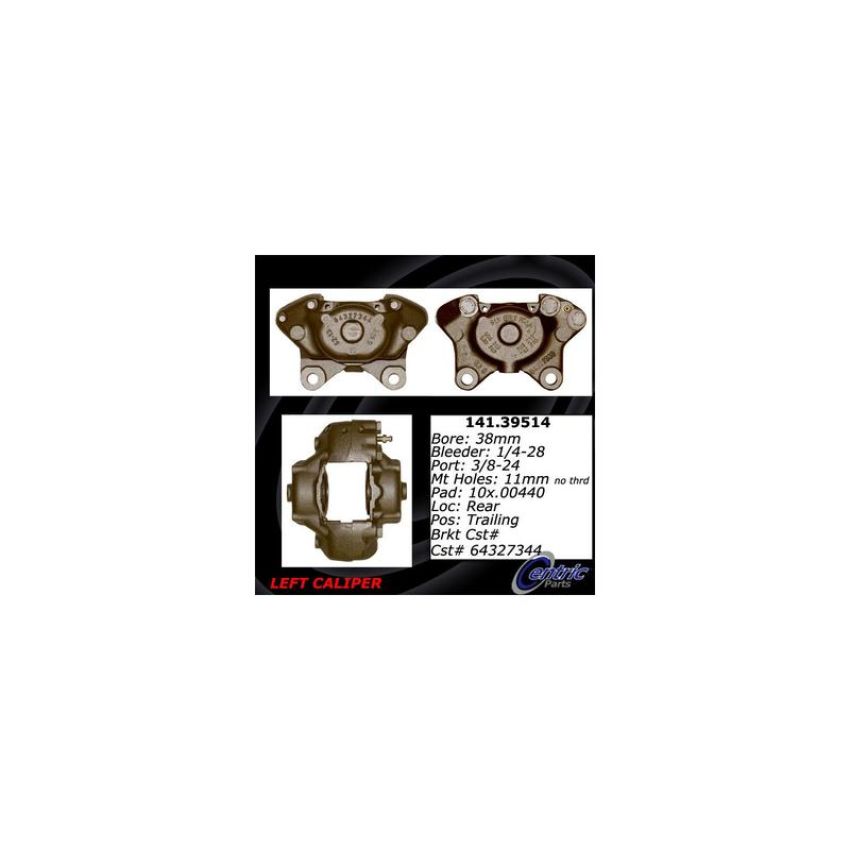 CENTRIC PARTS 141.39514 Centric Semi-Loaded Brake Caliper