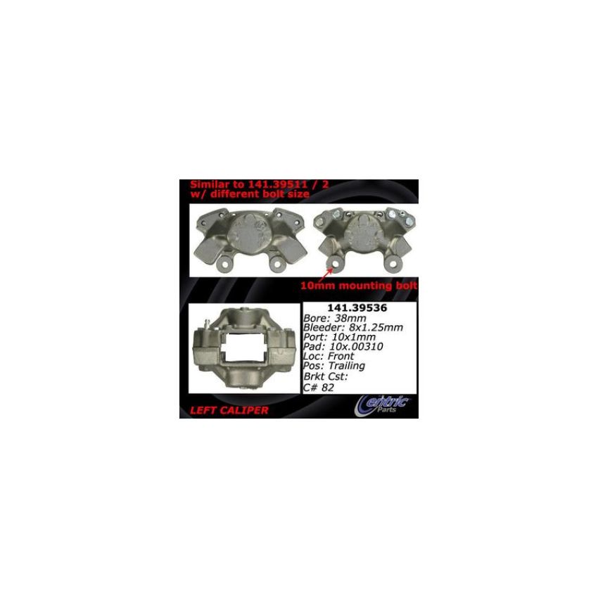CENTRIC PARTS 141.39536 Centric Semi-Loaded Brake Caliper