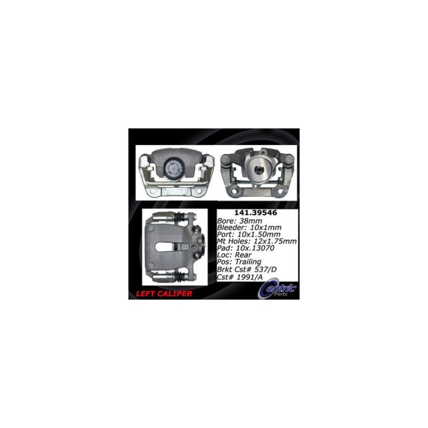 CENTRIC PARTS 141.39546 Centric Semi-Loaded Brake Caliper EPB