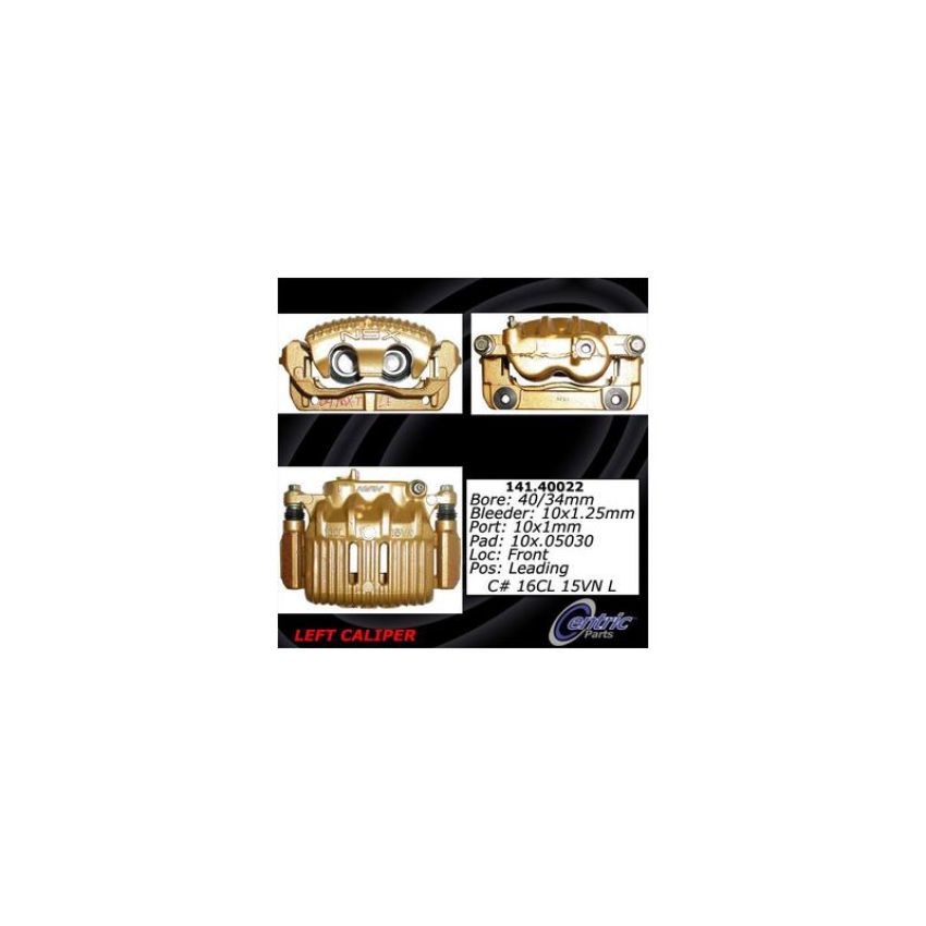 CENTRIC PARTS 141.40022 Centric Semi-Loaded Brake Caliper