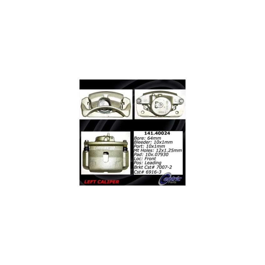 CENTRIC PARTS 141.40024 Centric Semi-Loaded Brake Caliper