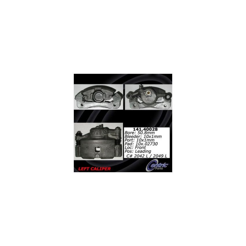 CENTRIC PARTS 141.40028 Centric Semi-Loaded Brake Caliper