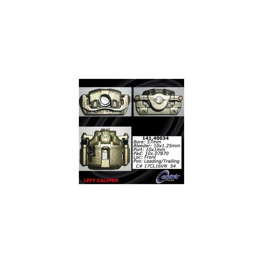 CENTRIC PARTS 141.40034 Centric Semi-Loaded Brake Caliper