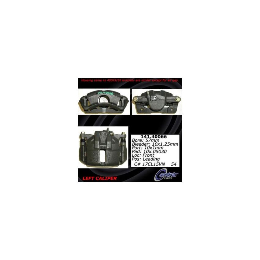 CENTRIC PARTS 141.40066 Centric Semi-Loaded Brake Caliper