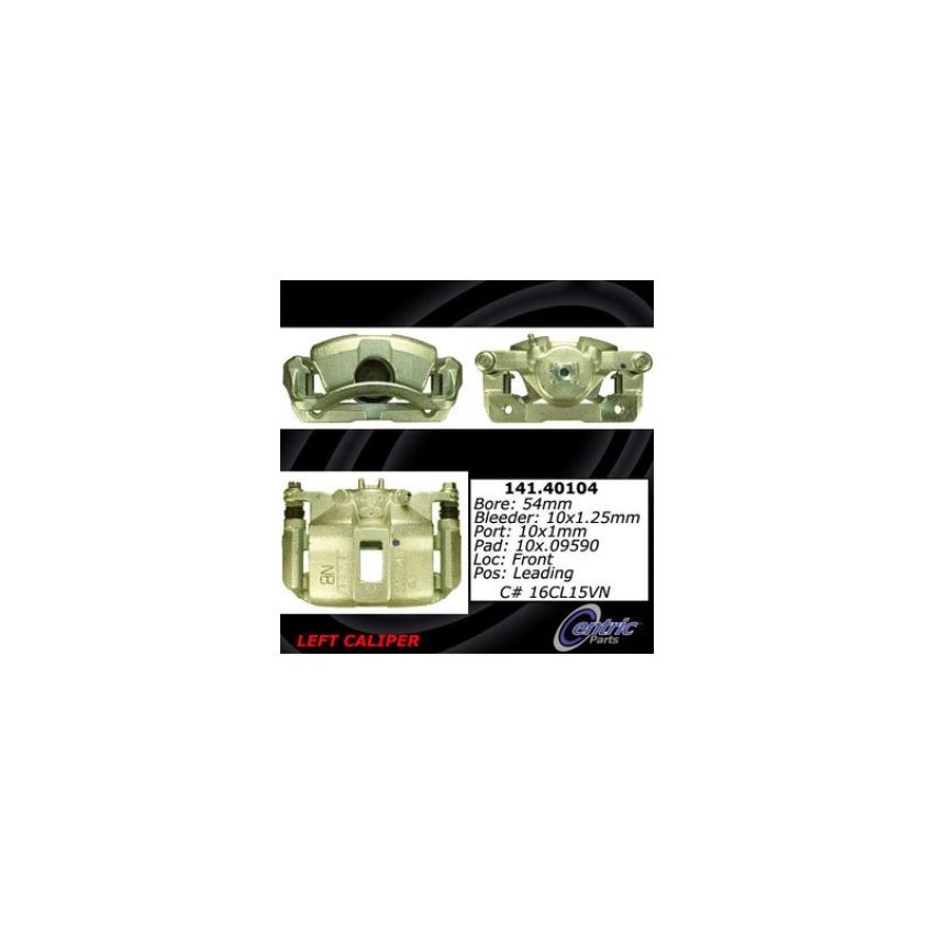 CENTRIC PARTS 141.40104 Centric Semi-Loaded Brake Caliper