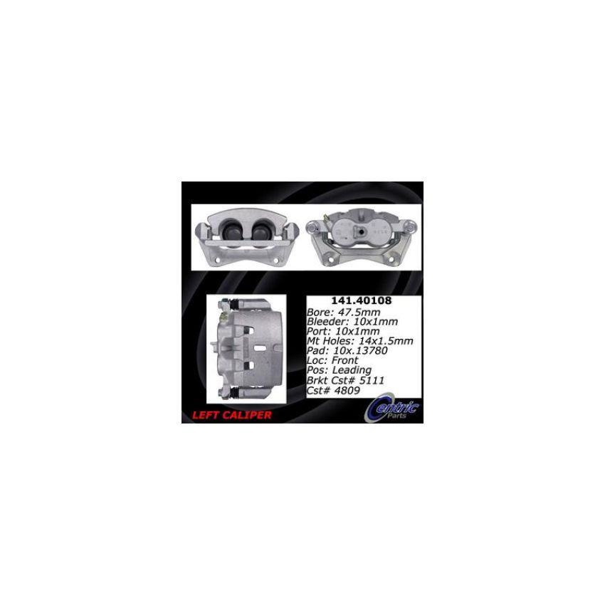 CENTRIC PARTS 141.40108 Centric Semi-Loaded Brake Caliper