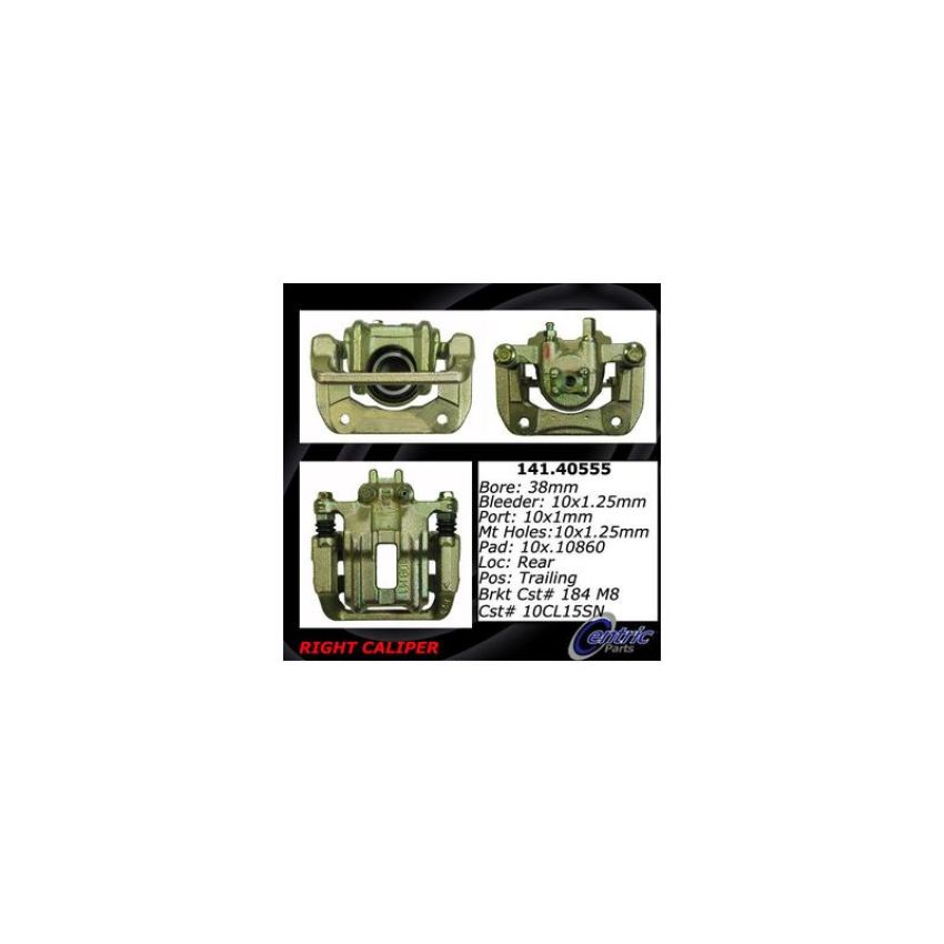 CENTRIC PARTS 141.40555 Centric Semi-Loaded Brake Caliper