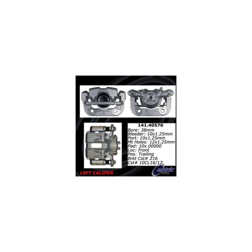 CENTRIC PARTS 141.40576 Centric Semi-Loaded Brake Caliper