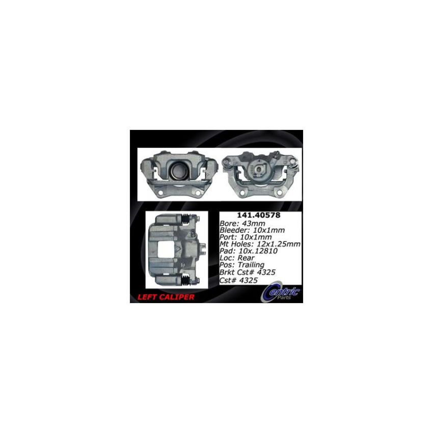 CENTRIC PARTS 141.40578 Centric Semi-Loaded Brake Caliper