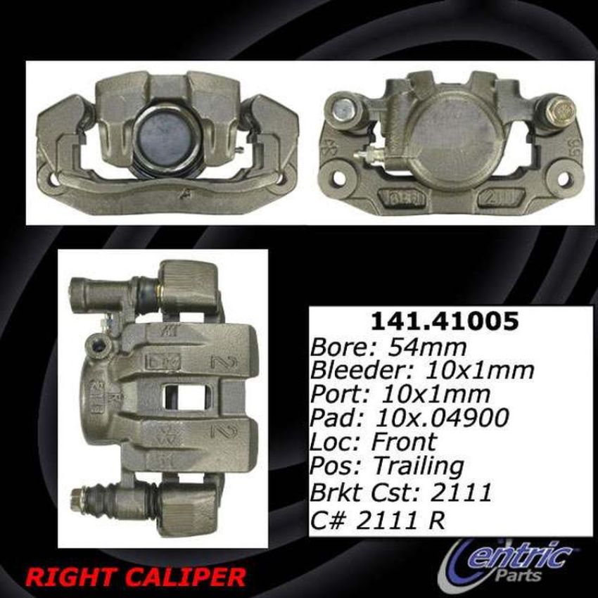 CENTRIC PARTS 141.41006 Centric Semi-Loaded Brake Caliper