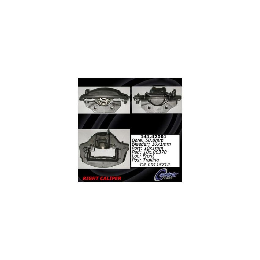 CENTRIC PARTS 141.42001 Centric Semi-Loaded Brake Caliper