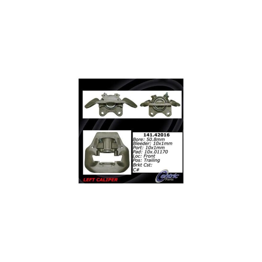 CENTRIC PARTS 141.42016 Centric Semi-Loaded Brake Caliper