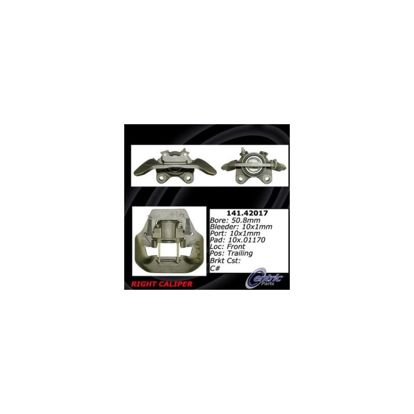 CENTRIC PARTS 141.42017 Centric Semi-Loaded Brake Caliper
