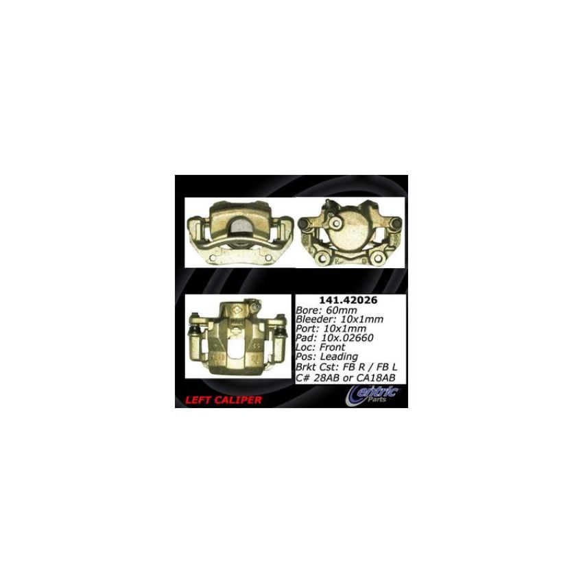 CENTRIC PARTS 141.42026 Centric Semi-Loaded Brake Caliper